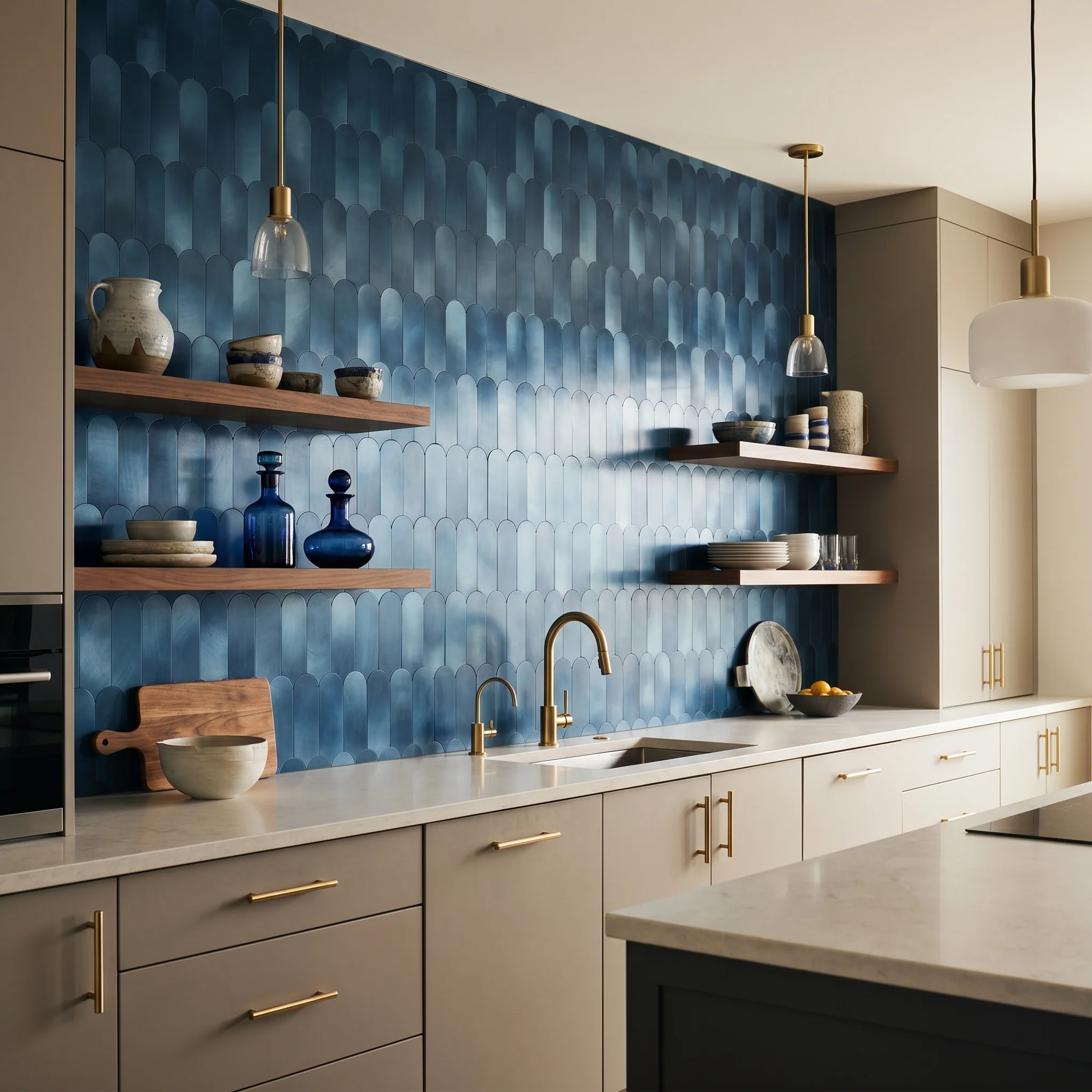 Zelfklevende Mozaïektegels Metaal | Arch Blauw | 28,8×29,8 cm | Keuken, Bad & WC - Image 3
