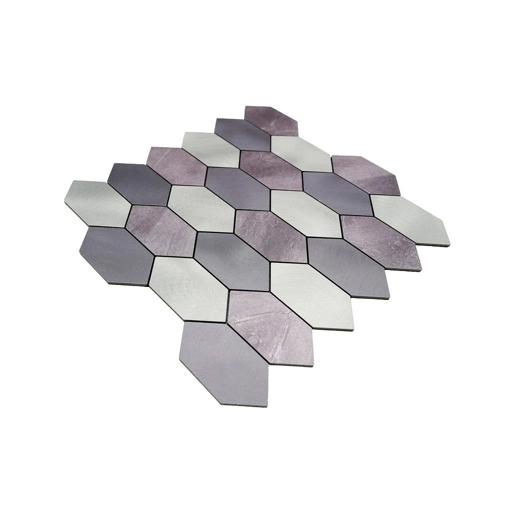 Zelfklevende Mozaïektegels Metaal | Picket Mauve | 30×30 cm | Keuken, Bad & WC - Image 6