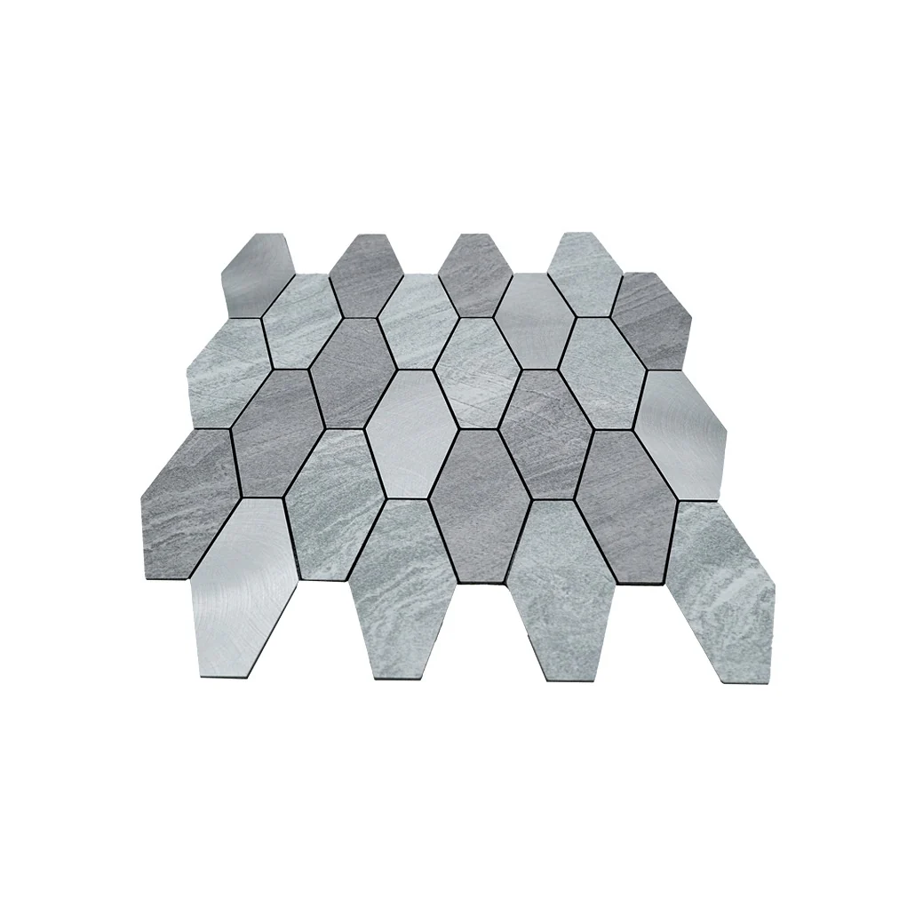 Zelfklevende Mozaïektegels Metaal | Picket Zilver | 30×30 cm | Keuken, Bad & WC - Image 4
