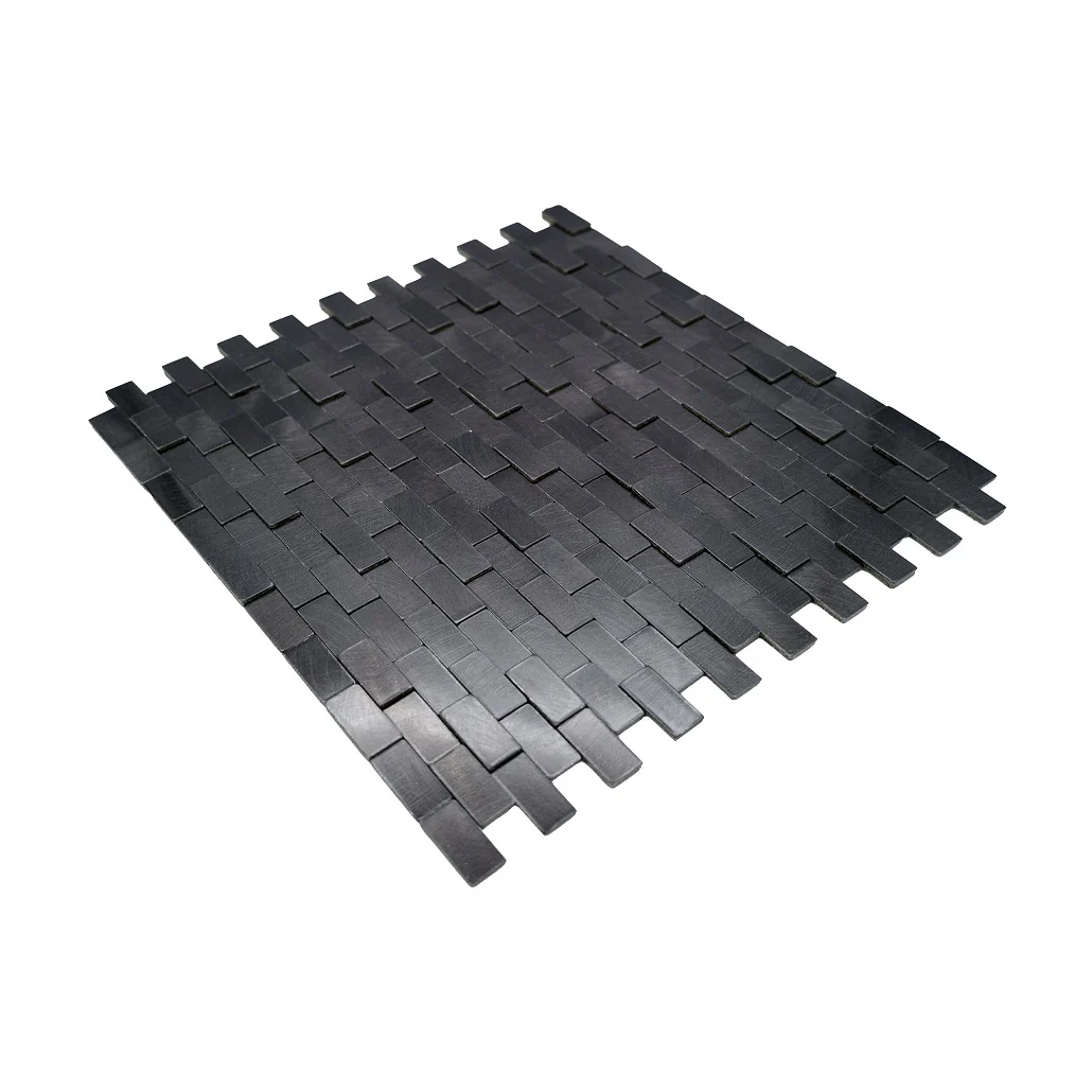 Zelfklevende Mozaïektegels Metaal | Steenstrip 3D Grafiet | 30×29,8 cm | Keuken, Bad & WC - Image 6