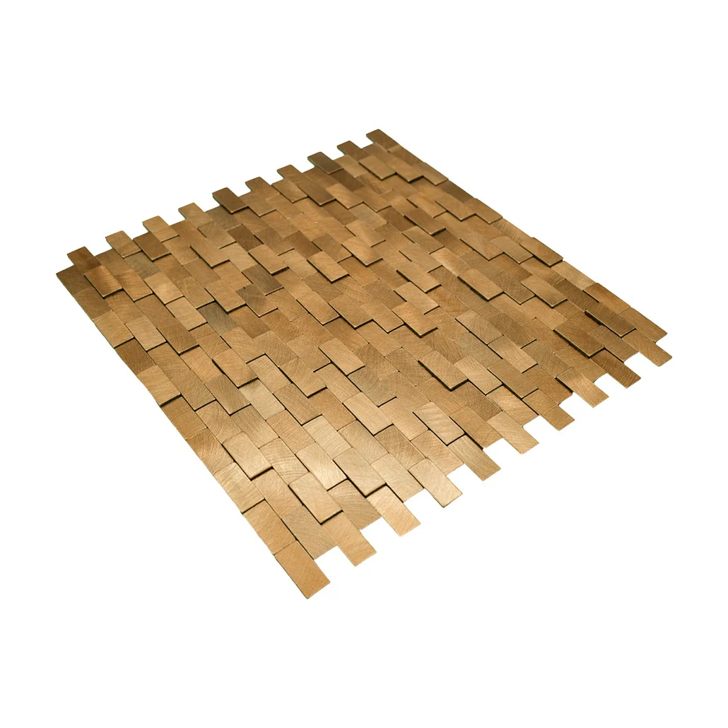 Zelfklevende Mozaïektegels Metaal | Steenstrip 3D Goud | 30×29,8 cm | Keuken, Bad & WC - Image 6