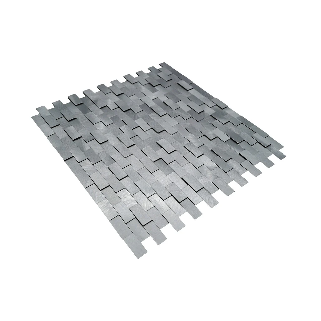 Zelfklevende Mozaïektegels Metaal | Steenstrip 3D Zilver | 30×29,8 cm | Keuken, Bad & WC - Image 6