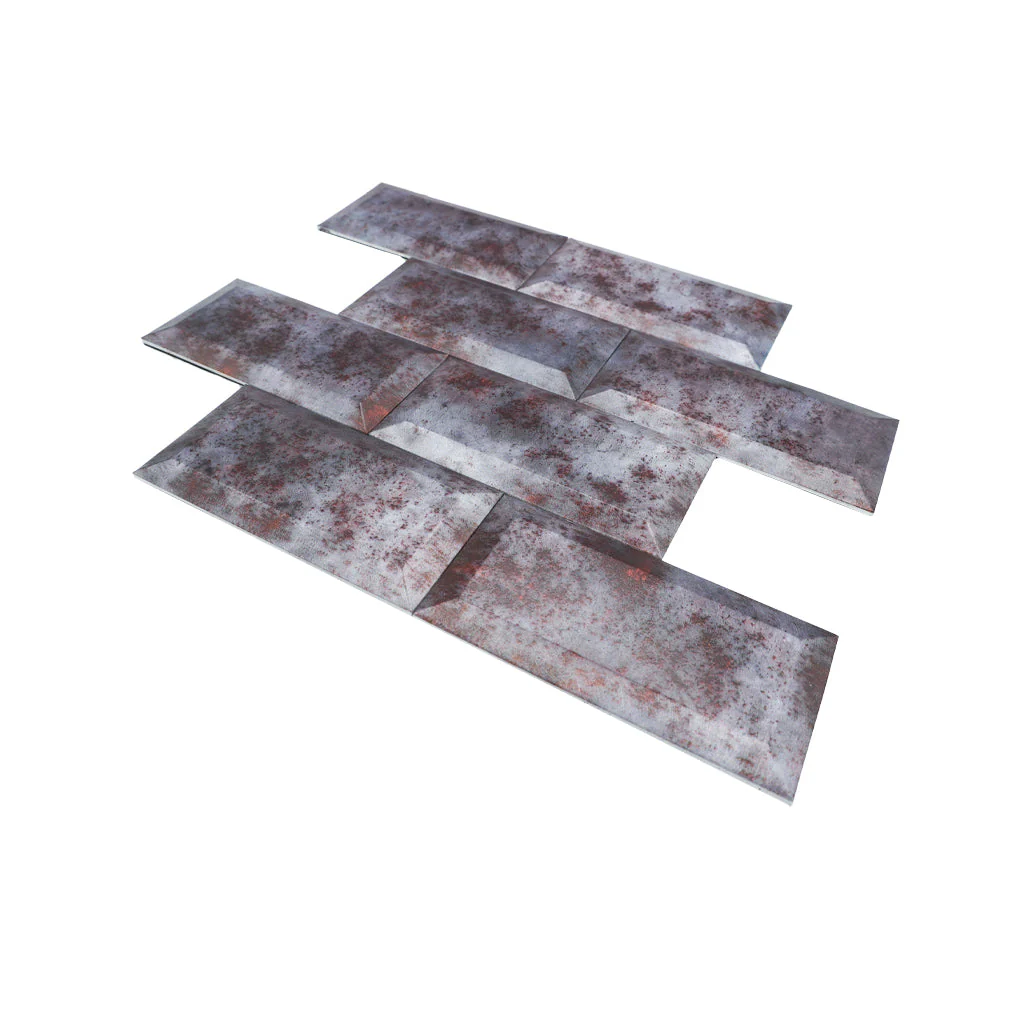Zelfklevende Mozaïektegels Metaal | Subway 3D Grijs | 30,5×30,5 cm | Keuken, Bad & WC - Image 6