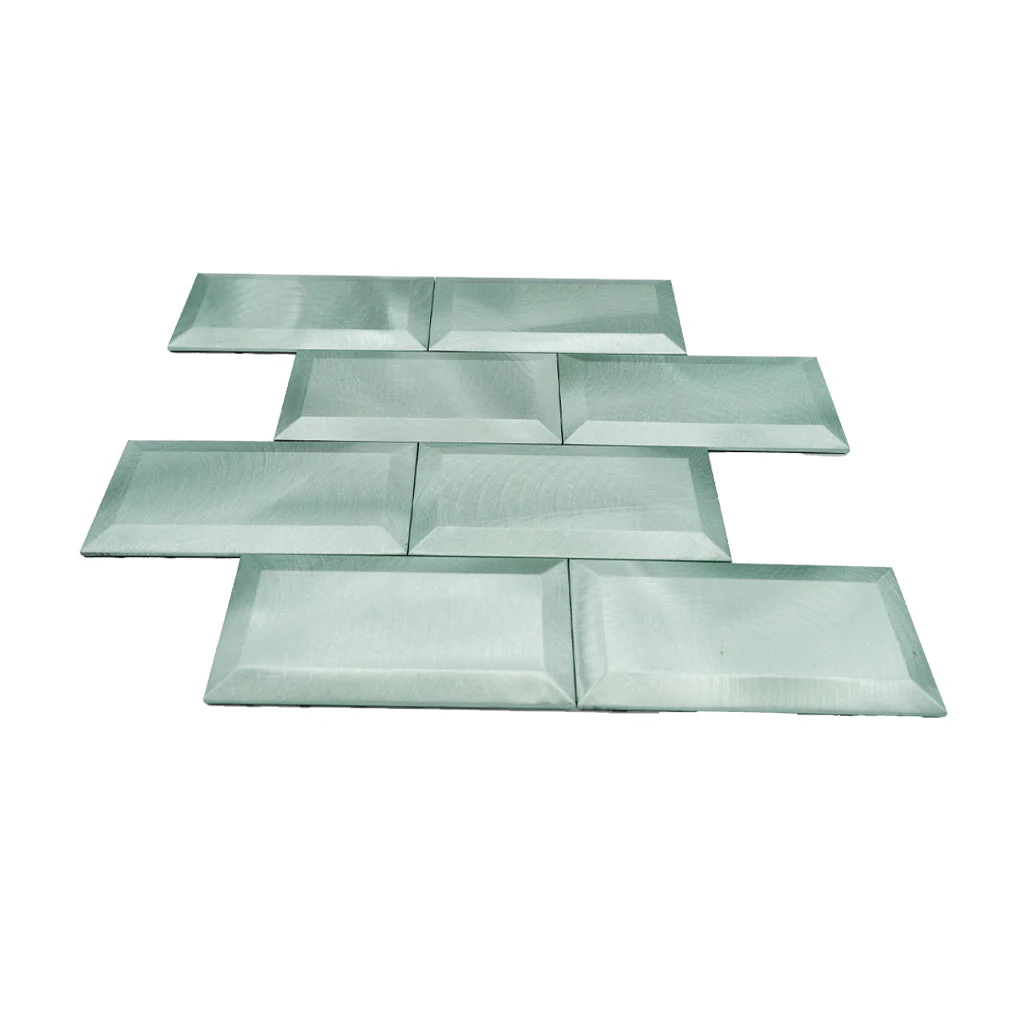 Zelfklevende Mozaïektegels Metaal | Subway 3D Pastelgroen | 30,5×30,5 cm | Keuken, Bad & WC - Image 4