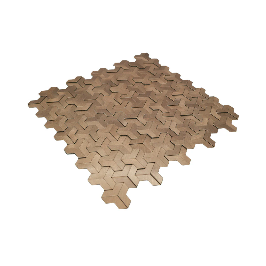 Zelfklevende Mozaïektegels Metaal | Trifold 3D Naturel | 30,3×28 cm | Keuken, Bad & WC - Image 6