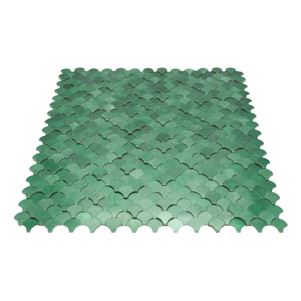Zelfklevende Mozaïektegels Metaal | Visschub Donkergroen | 28,8×29,8 cm | Keuken, Bad & WC - Image 4
