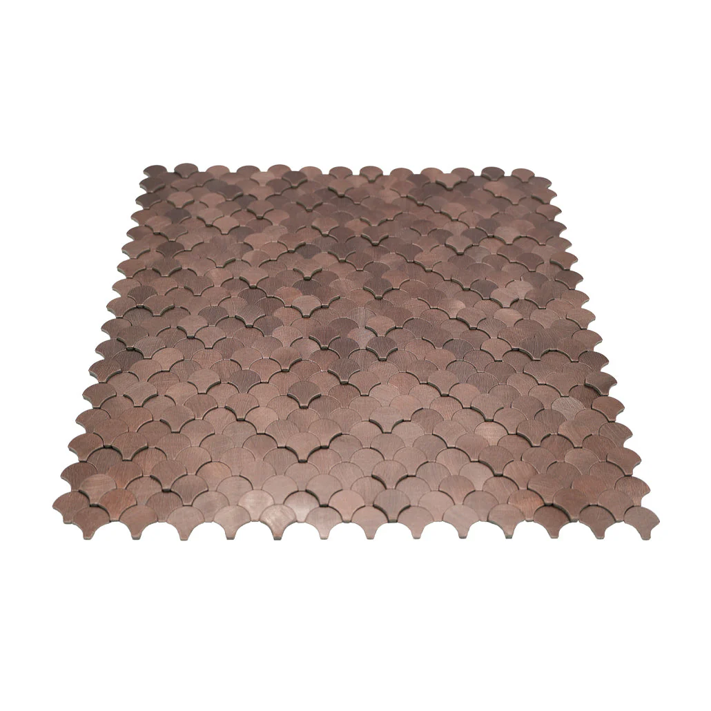 Zelfklevende Mozaïektegels Metaal | Visschub Donkerkoper | 28,8×29,8 cm | Keuken, Bad & WC - Image 4