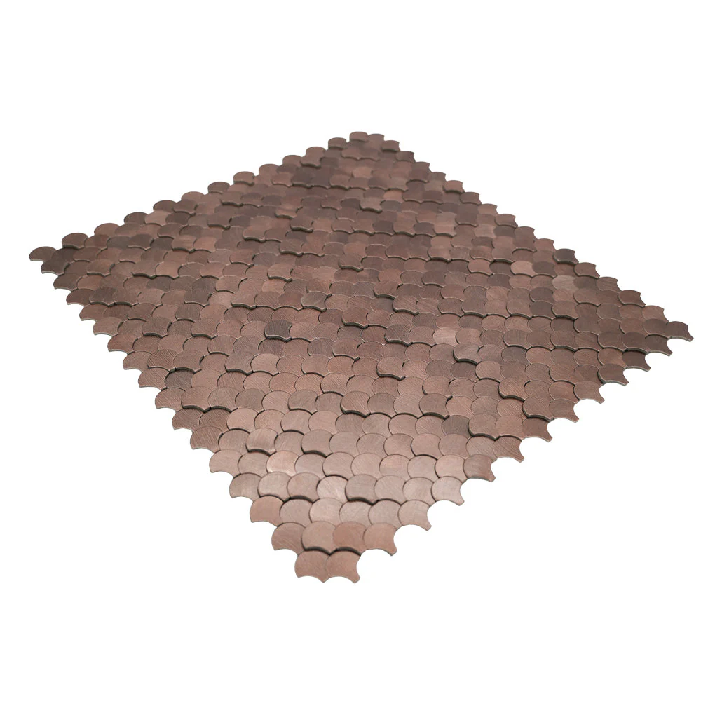 Zelfklevende Mozaïektegels Metaal | Visschub Donkerkoper | 28,8×29,8 cm | Keuken, Bad & WC - Image 6