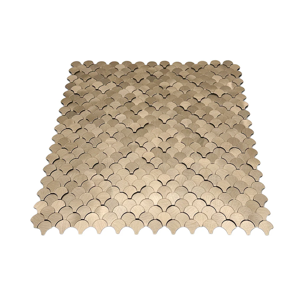 Zelfklevende Mozaïektegels Metaal | Visschub Goud | 28,8×29,8 cm | Keuken, Bad & WC - Image 4