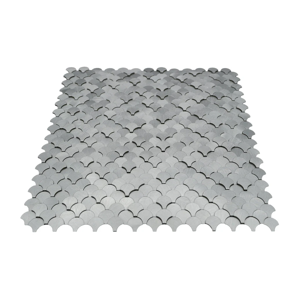 Zelfklevende Mozaïektegels Metaal | Visschub Zilver | 28,8×29,8 cm | Keuken, Bad & WC - Image 4