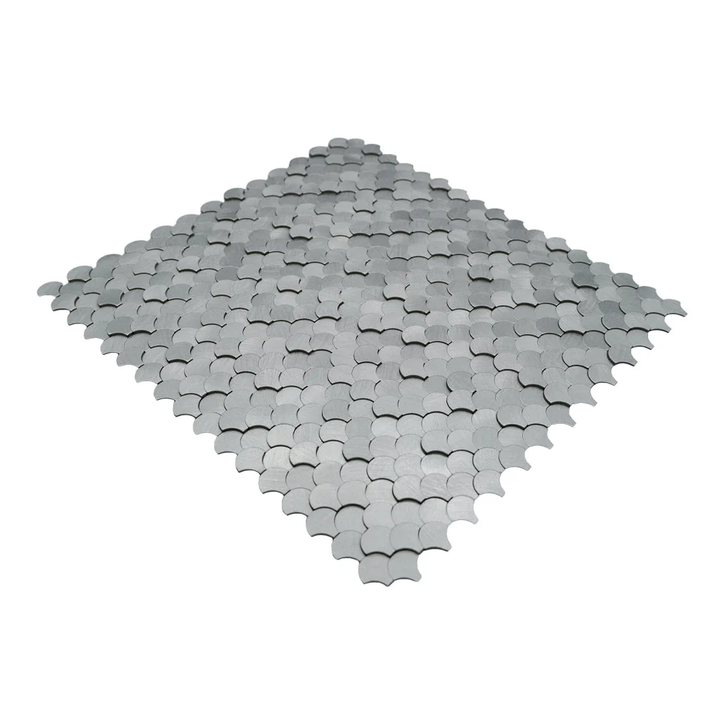 Zelfklevende Mozaïektegels Metaal | Visschub Zilver | 28,8×29,8 cm | Keuken, Bad & WC - Image 6