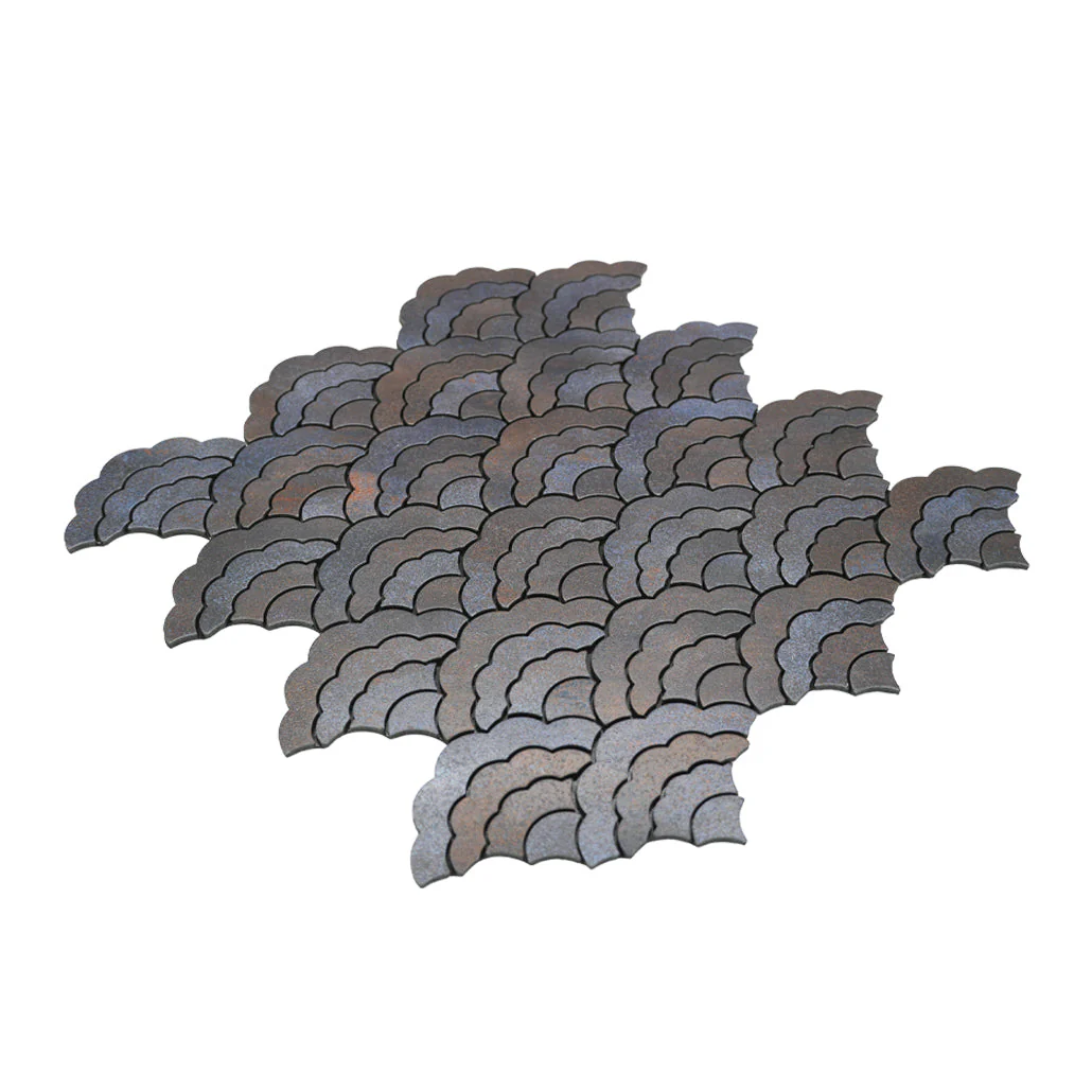 Zelfklevende Mozaïektegels Metaal | Waaier Antraciet | 26,8×28,1 cm | Keuken, Bad & WC - Image 6