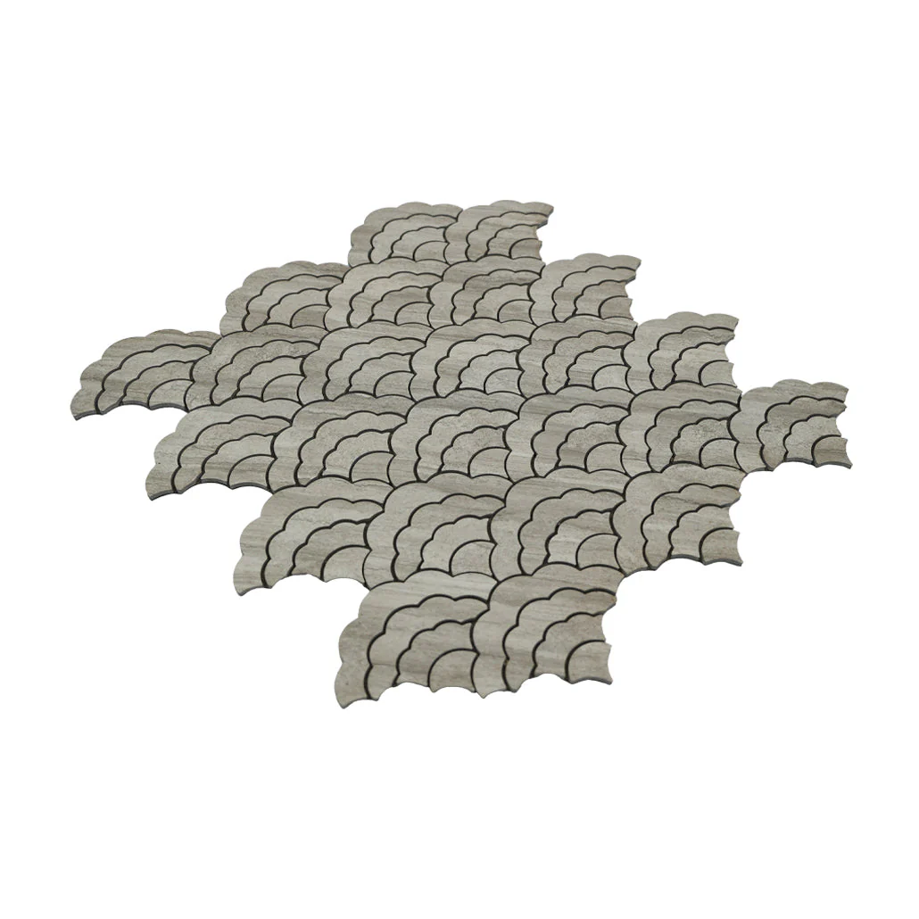 Zelfklevende Mozaïektegels Metaal | Waaier Grijs | 26,8×28,1 cm | Keuken, Bad & WC - Image 6