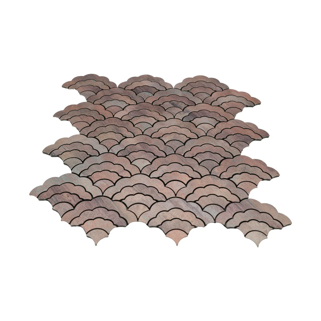 Zelfklevende Mozaïektegels Metaal | Waaier Mauve | 26,8×28,1 cm | Keuken, Bad & WC - Image 4